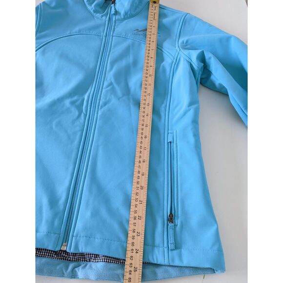 Women's Lauren James Co - TheBradford Soft Shell Zip Up Jacket - Glacier Blue M - Picture 6 of 10